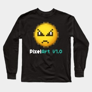 PixelArt V1.0 | Smiley :(( Long Sleeve T-Shirt